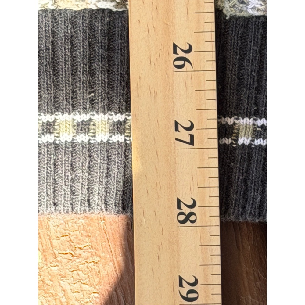 Vintage J. Ferrar 90s Textured 3D Knit Sweater Khaki Green Mens Medium #732966 - Picture 5 of 8